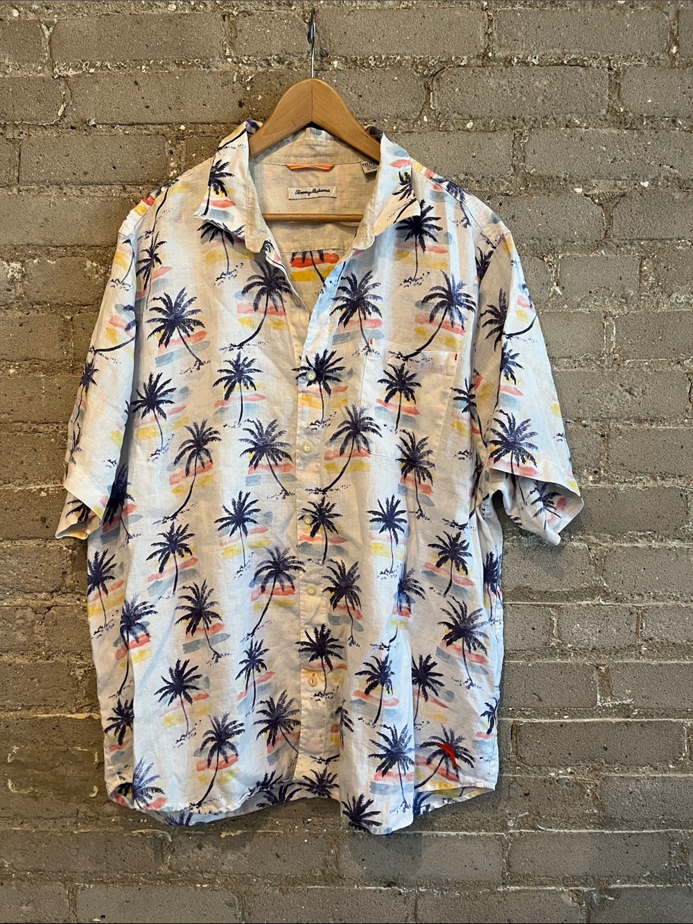 Tommy Bahama 100% Linen Camp Shirt - Size XXL